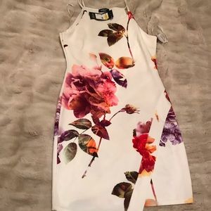 White floral dress